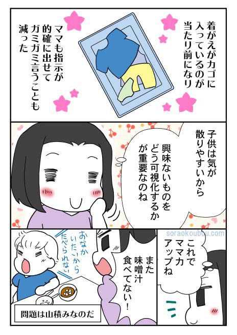 子供自分で服を着る