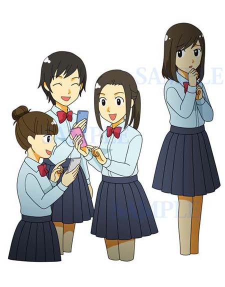 スマホ　友達　孤立