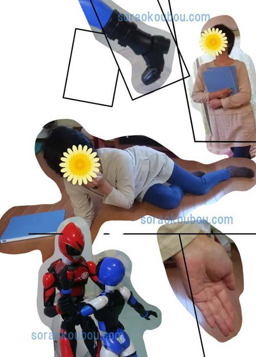 漫画原稿に写真配置