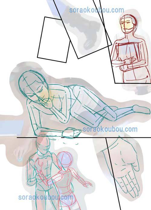 漫画原稿写真からあたり